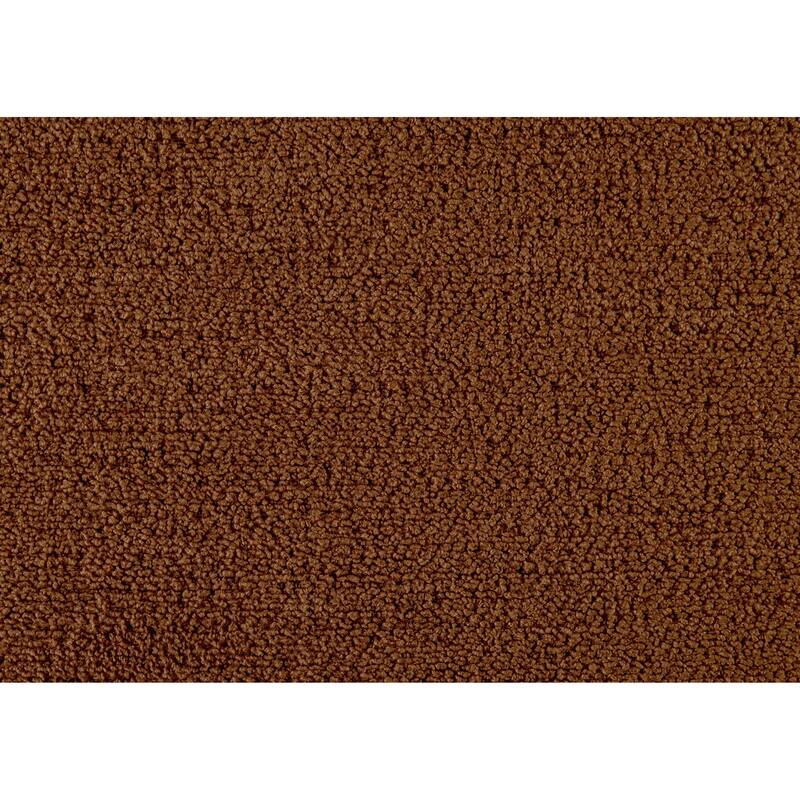 Rust Textured Fabric Upholstered Mid-Century Modern Accent Chair