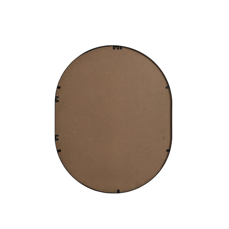 Indigo Home Metal Frame Oval Mirror 24x30 Inch