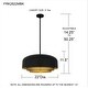preview thumbnail 9 of 7, Frankie 4-Light Matte Black Pendant
