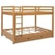 preview thumbnail 6 of 24, Queen Over Queen Size Bunk Bed with Trundle, Ladder and Guardrail, Wooden Bunk Bedframe with Wood Slats Support for Kids