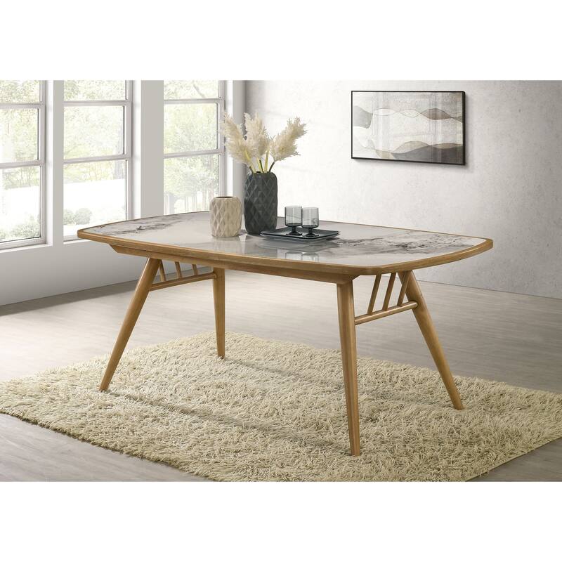 Croyden 73-inch Rectangular Dining Table Weathered Natural