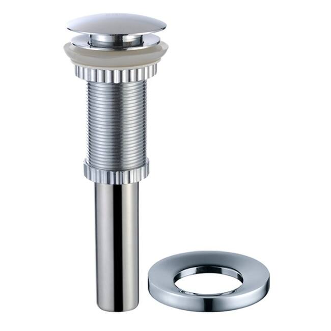 Kraus 16-1/2" Aquamarine Glass Vessel Bathroom Sink - Includes Pop-Up