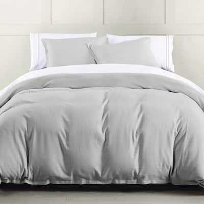 HiEnd Accents Hera Washed Linen Flange Comforter Set, 3PC
