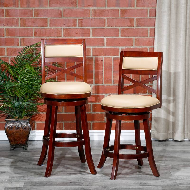 DTY Indoor Living Meeker X-Back Swivel Stool