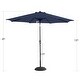 preview thumbnail 12 of 11, Patio 5-piece Dining Set, 1 Square 37" Metal Table with Umbrella Hole and 4 Rattan Chairs with Cushion