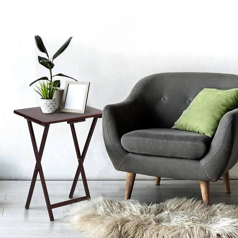 Wood TV Tray Snack Tables