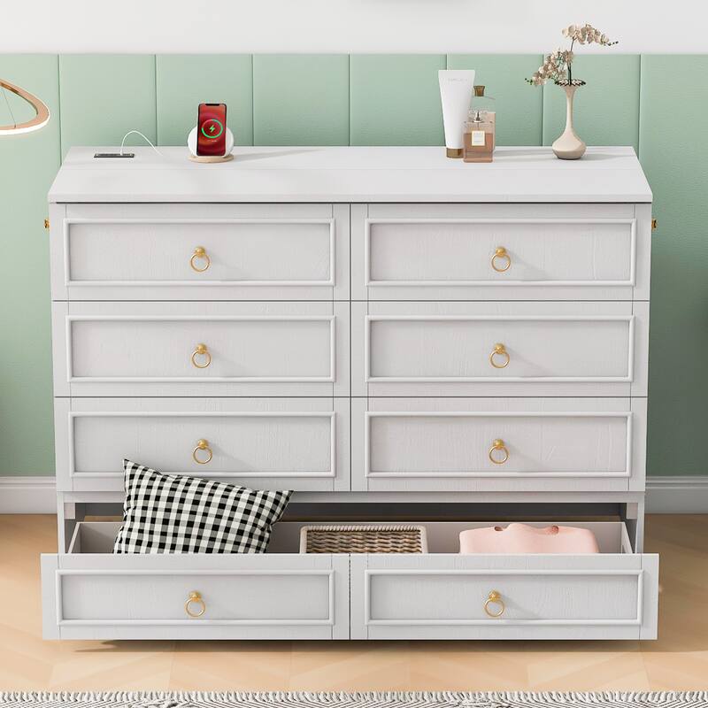 Murphy Bed with Storage and Large Drawers