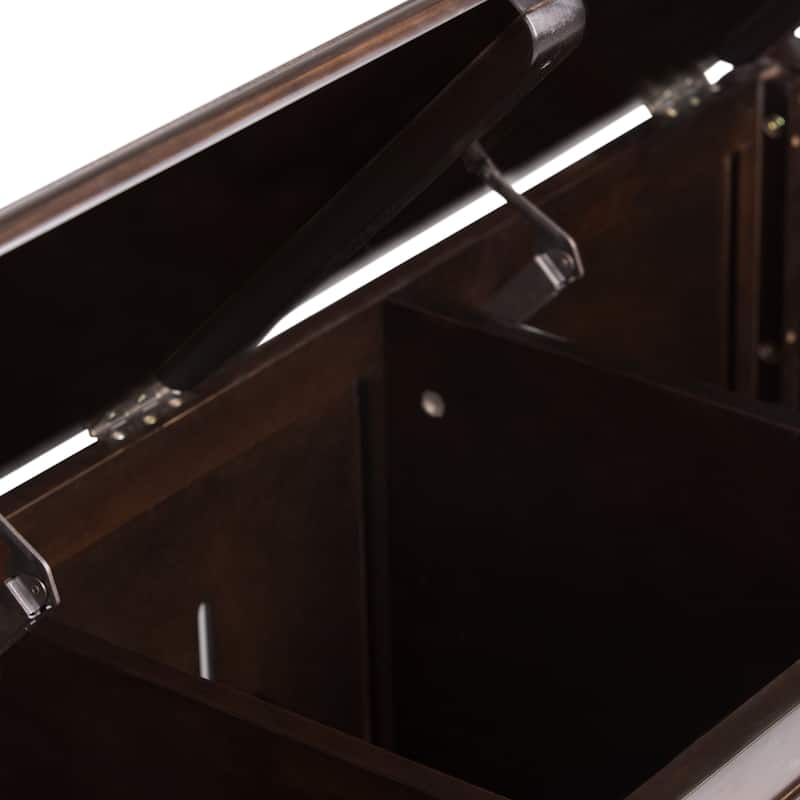 WYNDENHALL Hampshire SOLID WOOD 51 inch Wide Traditional Storage Bench Trunk - 51 W x 18 D x 20.75 H