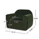 preview thumbnail 2 of 3, Roomfitters Oversized Modern Lounge Chair with Rounded Arms and Tufted Backrest for Living Room or Office, Olive Green
