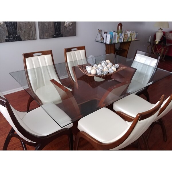 Top Product Reviews For Barrel Cream Leather Dining Chairs Set Of 2 3612891 Overstock