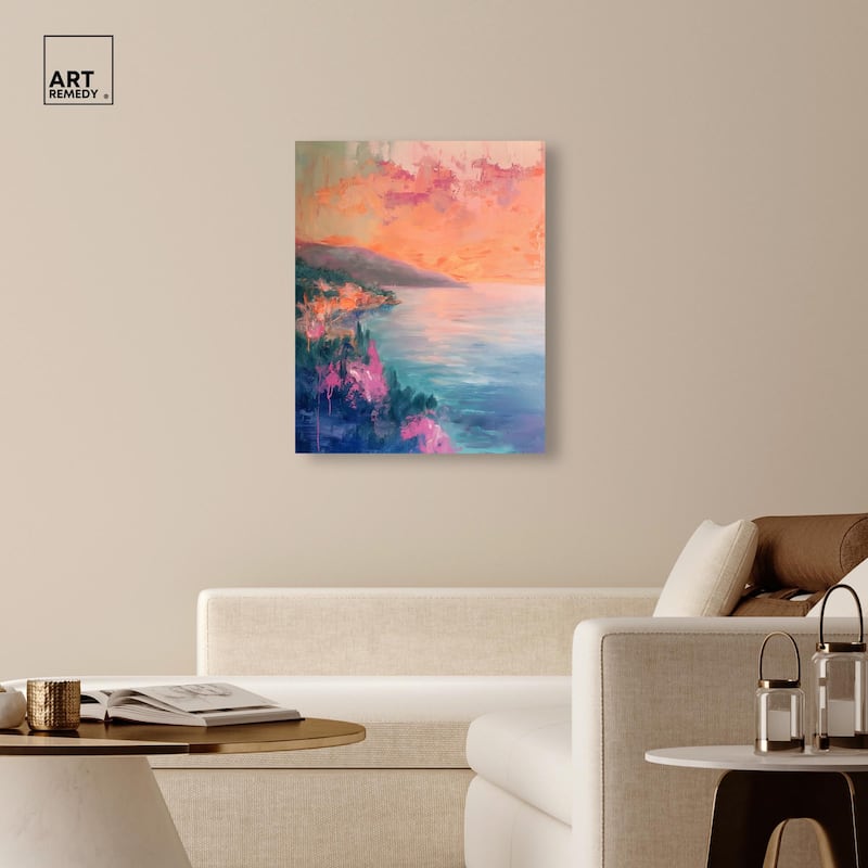 Tropical Twilight III Canvas by Art Remedy, Gallery Wrapped
