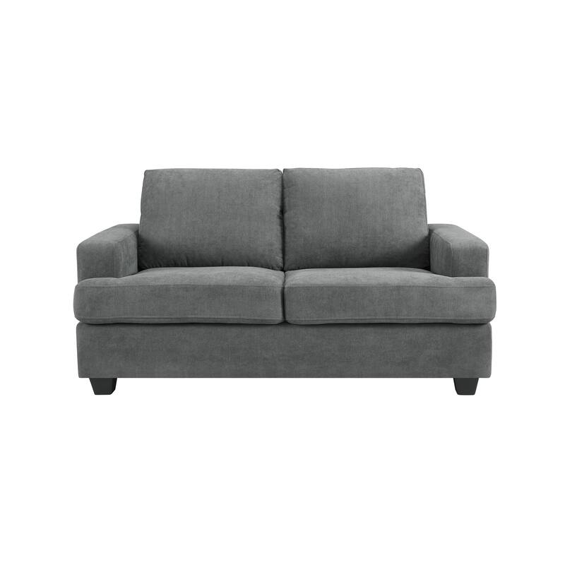 Thomas Grey Upholstered Modern Living Room Loveseat