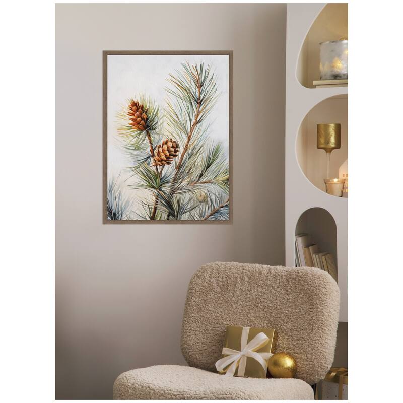 Kate and Laurel Framed Canvas The Quiet Pine Forest I by The Creative Bunch Studio