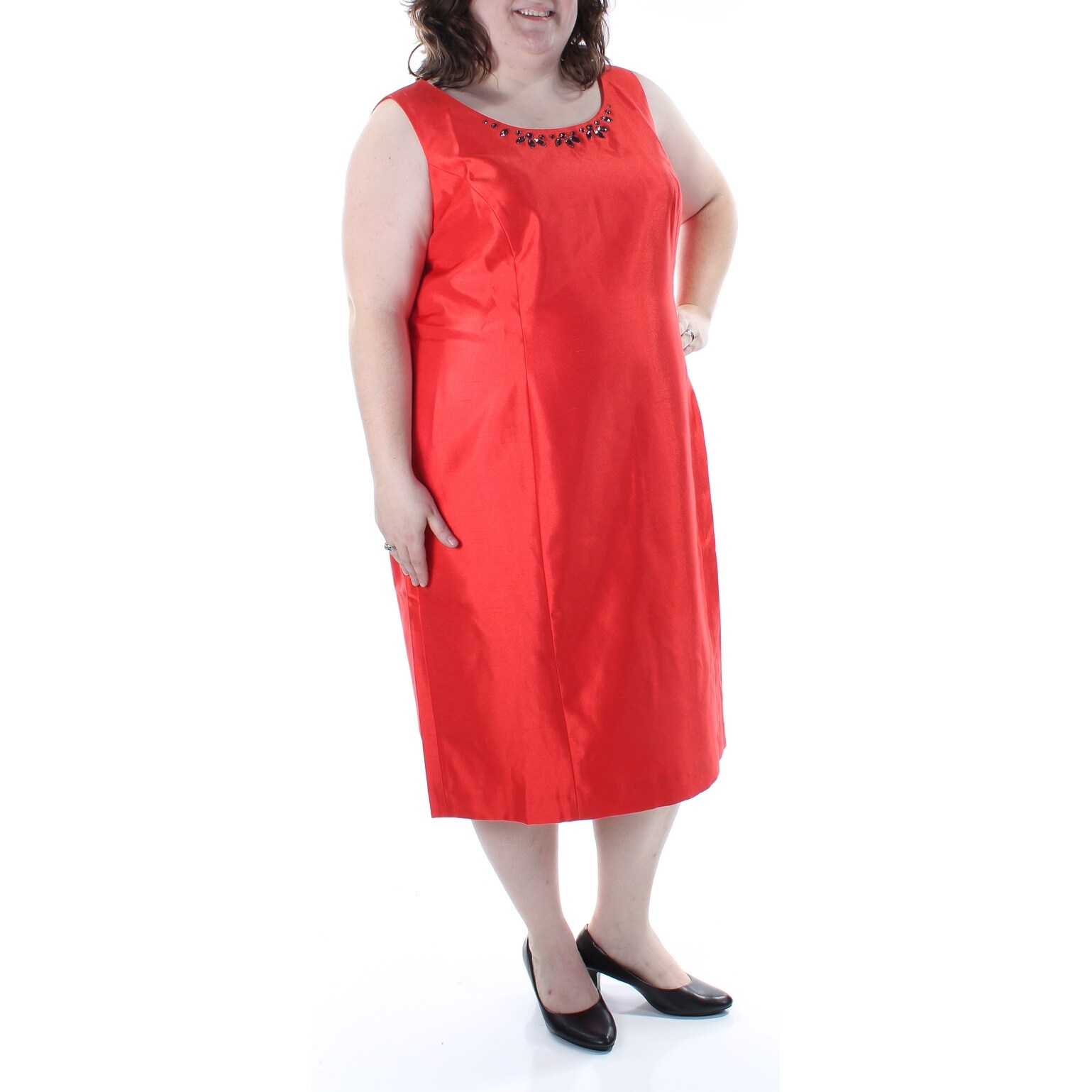 orange dress size 18