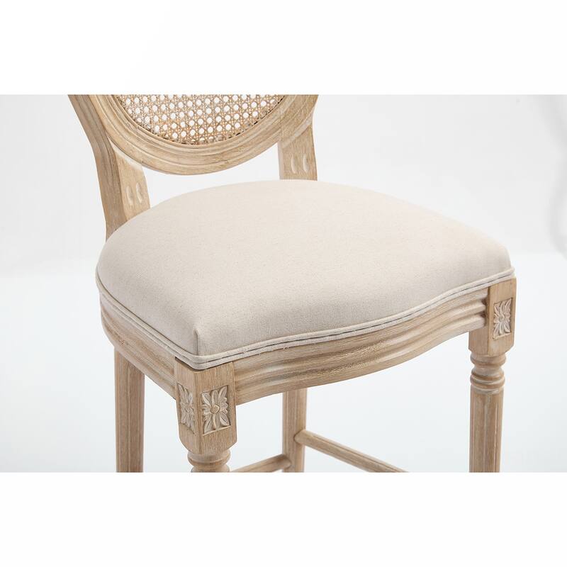 2PCS Rattan Counter Height Dining Chair