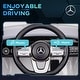 preview thumbnail 14 of 24, 12V Licensed Electric Car Mercedes-AMG CLA 45 Ride-On Car for Kids with Remote Control, LED Lights, Music - Electric Vehicle