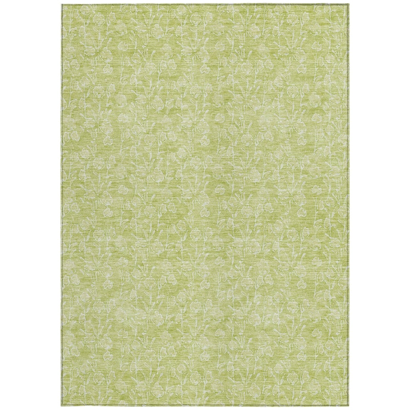 HomeRoots Floral Transitional Rectangle Outdoor Rug