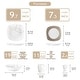 preview thumbnail 34 of 65, VEWEET 20-Piece White Porcelain Dinnerware Set (Service for 4)