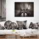 preview thumbnail 4 of 9, Designart "Brooklyn Bridge in NYC USA" Extra Large Cityscape Wall Art on Canvas