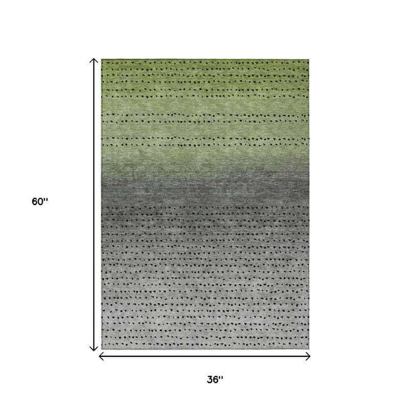 HomeRoots Abstract Transitional Rectangle Outdoor Rug