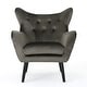 preview thumbnail 31 of 68, Alyssa Mid-century Upholstered Arm Chair by Christopher Knight Home - 30.25"D x 34.25"W x 39.75"H