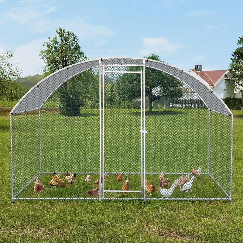 Outdoor Metal Large Poultry Coop for Chicken Rabbits Small animals