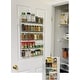 preview thumbnail 1 of 5, Evelots Spice Rack-5 Shelves-Wall/Door Mount-No Rust-Easy Clean-Up to 40 Bottles - Set of 1 Set of 1 - Silver