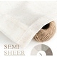 preview thumbnail 54 of 58, DriftAway Pinch Pleat Linen Textured Semi Sheer Solid Curtains Back Tabs