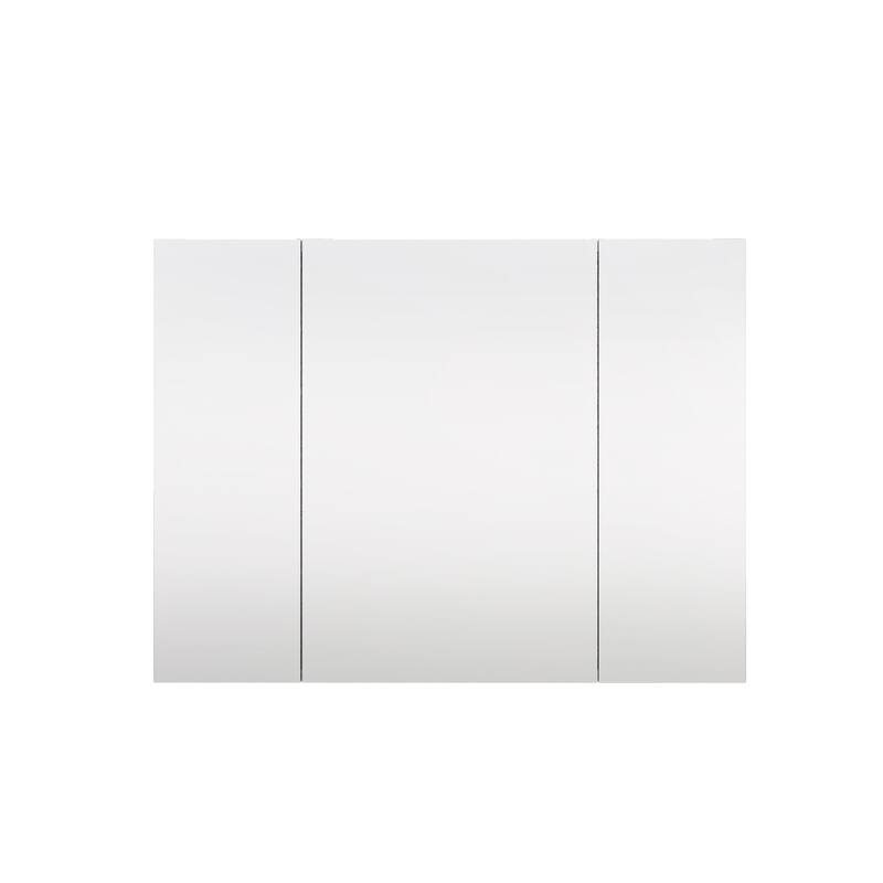 Recessed or Surface Wall Mount Bathroom Medicine Cabinet With Adjustable Glass Shelves