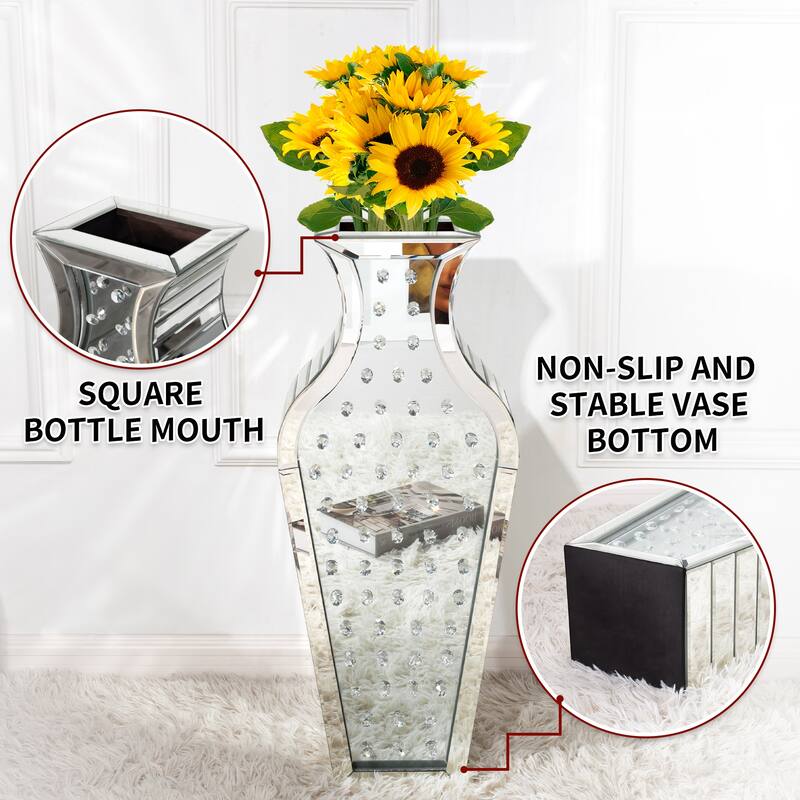 Jewelry Tall Crystal Floor Vase Bed Bath & Beyond 37495851