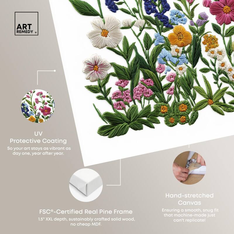 Wildflower Patch I Canvas by Art Remedy, Gallery Wrapped