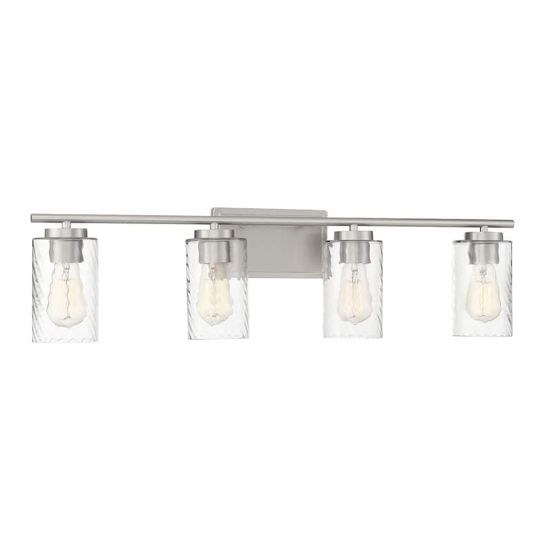 Meridian M80039 4 Light 32" Wide Bathroom Vanity Light with Swirl