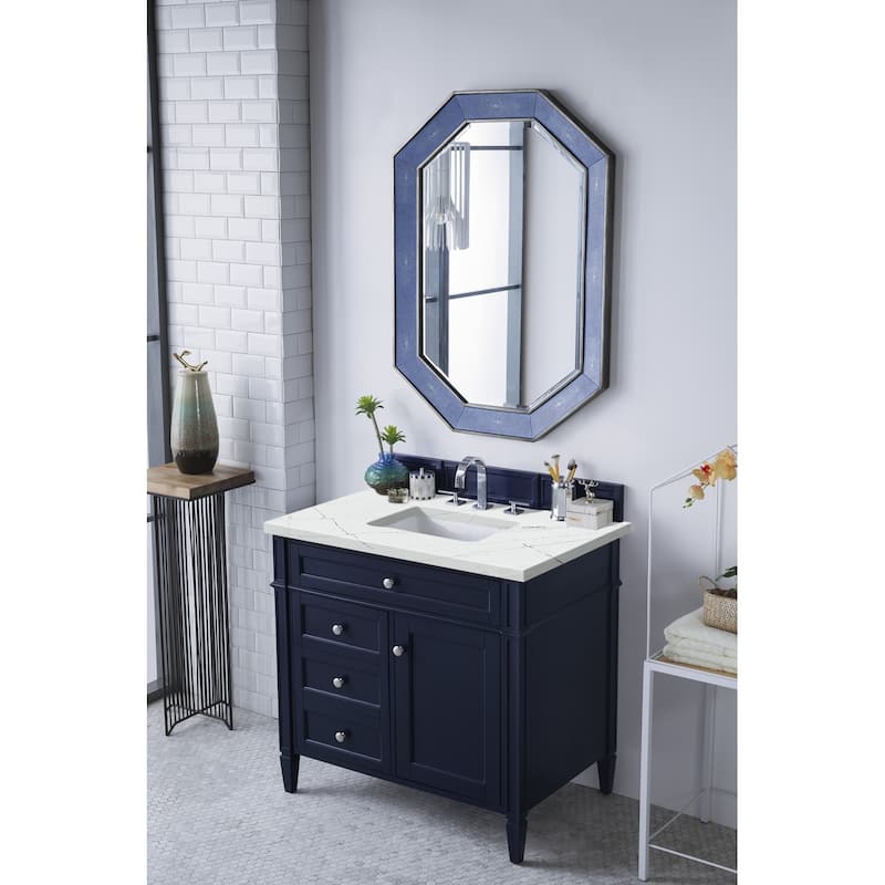 James Martin Vanities Brittany 36" Single Vanity, Victory Blue