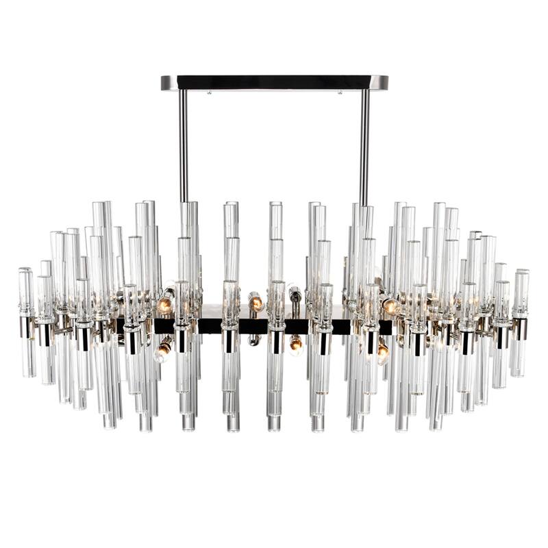 Miroir 16 Light Pool Table Light With Polished Nickel Finish - Polished Nickel