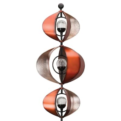 Solar Wind Spinner - 3 Orbs - 15"x15"x82"