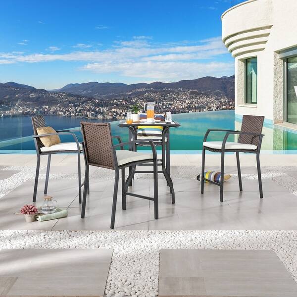 Patio Festival 5Piece Outdoor Bar Height Dining Set Bed Bath & Beyond 35270453
