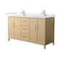 Option White Oak / Giotto Quartz Top / Brushed Nickel