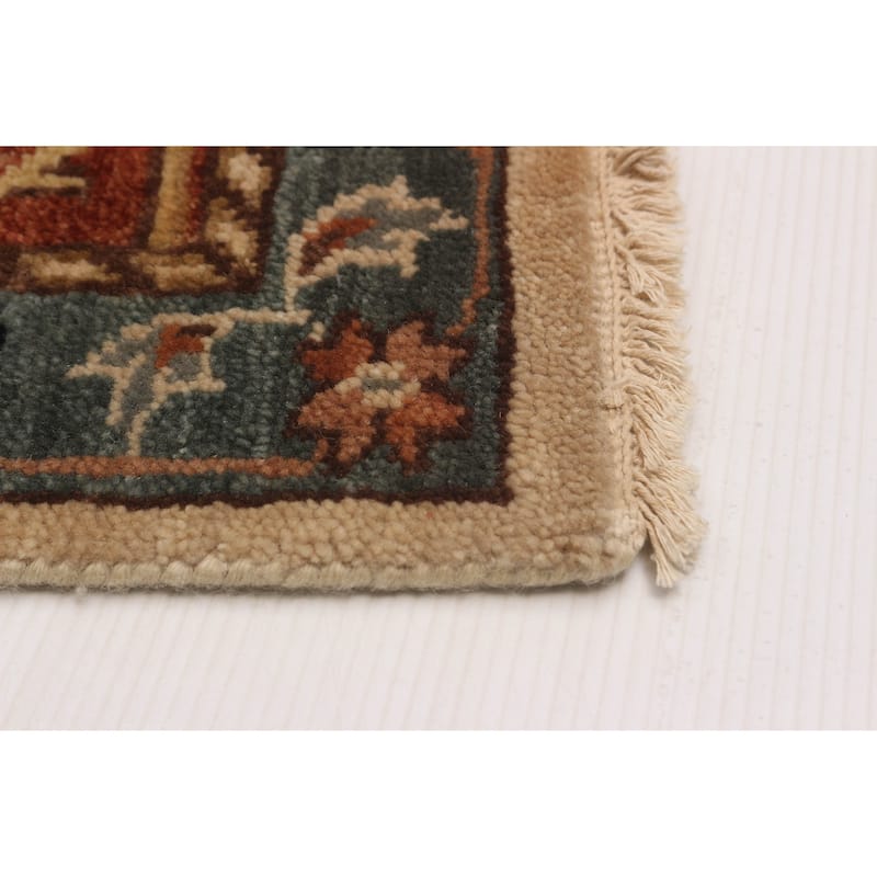 ECARPETGALLERY Hand-knotted Jules Sultane Ivory Wool Rug - 7'10 x 9'9