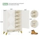 preview thumbnail 9 of 23, 24 Pairs Large Wood Shoe Storage Cabinet with Doors for Entryway - 6-Tier