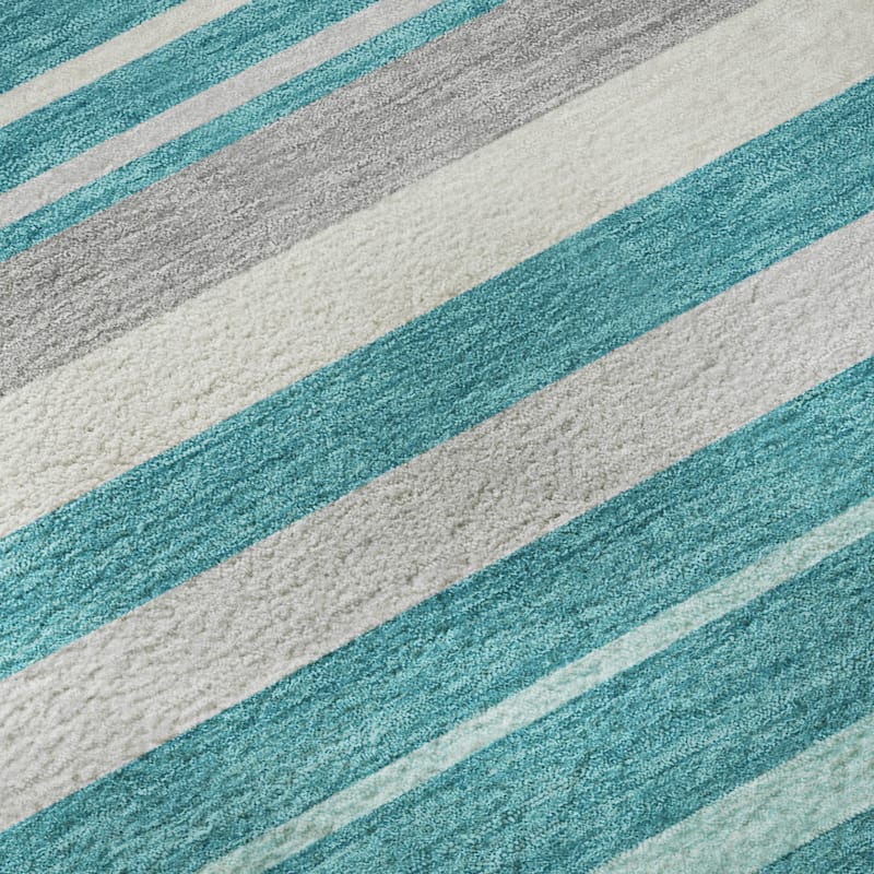 Premium Washable Super Soft Sophisticated Stripe Mayfield Rug