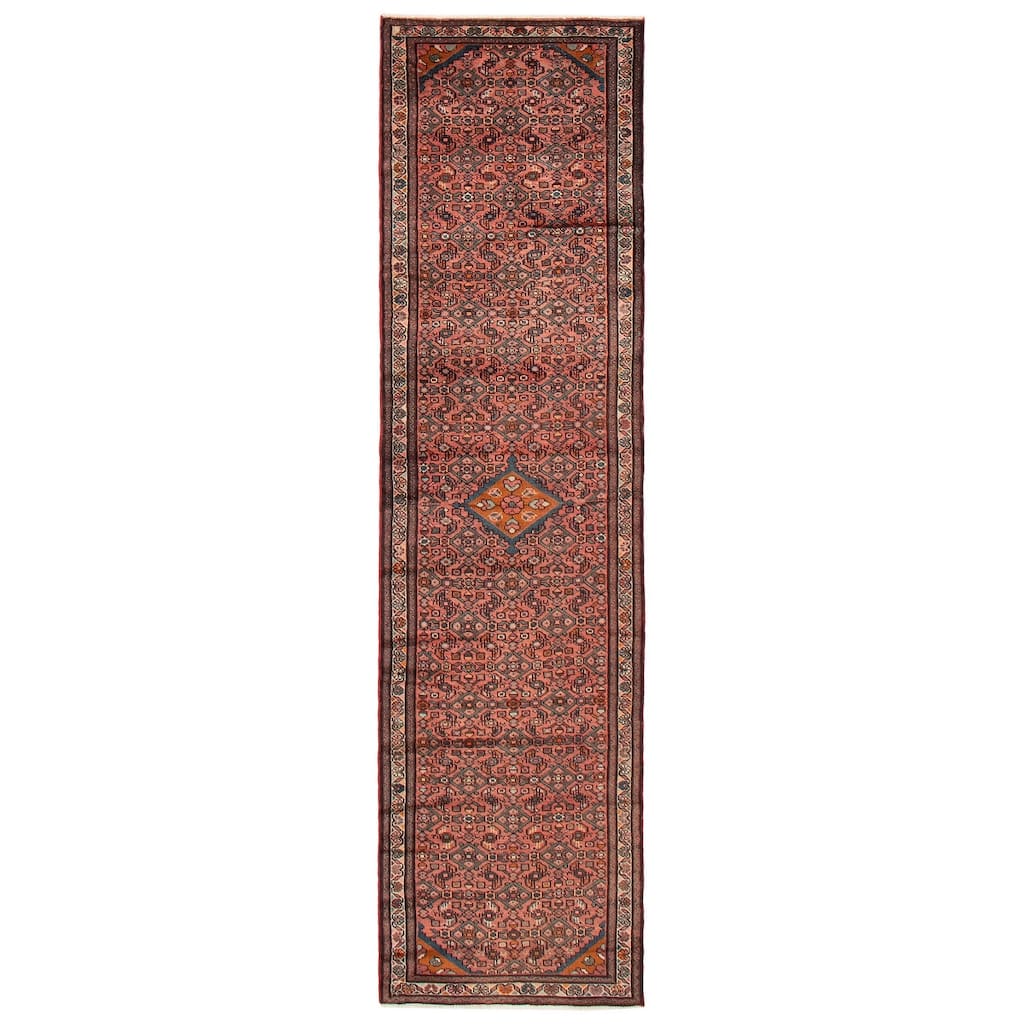 ECARPETGALLERY Hand-knotted Andelz Red Wool Rug - 2'8 x 10'1
