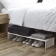 preview thumbnail 1 of 1, Yak About It Bi Level Shoe Storage Organizer White