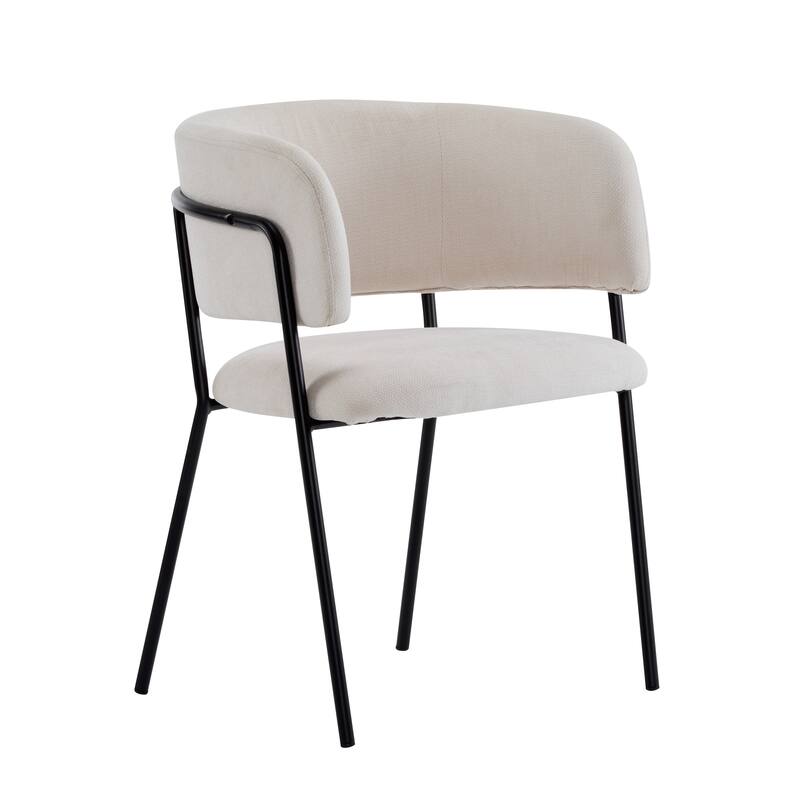 Nest Upholstered Arm Dining Chair by Christopher Knight Home