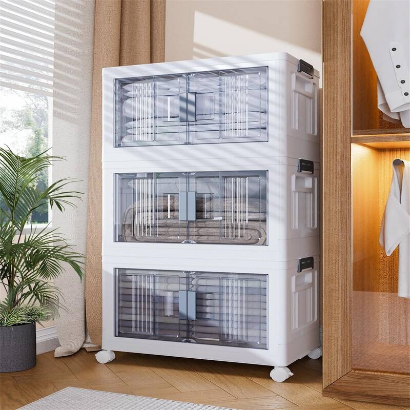 48QT Storage Bins with Lids - 12"D x 20.5"W x 12.12"H - 48QT