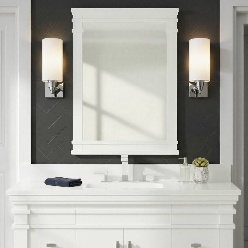 Frank Lloyd Wright USONIA® Harmony 22-inch Wood Mirror - 22 in - White