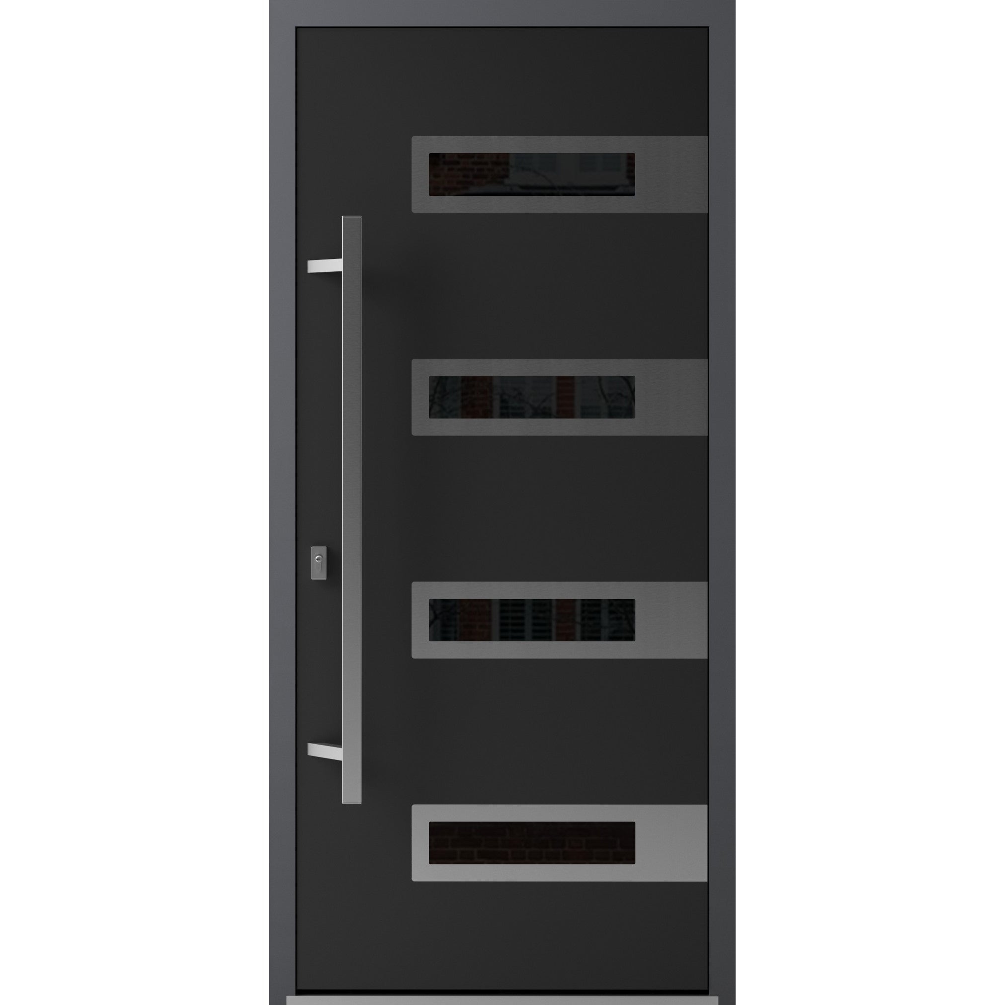 VDOMDOORS Ronex 0131 Black Enamel Steel Exterior Door
