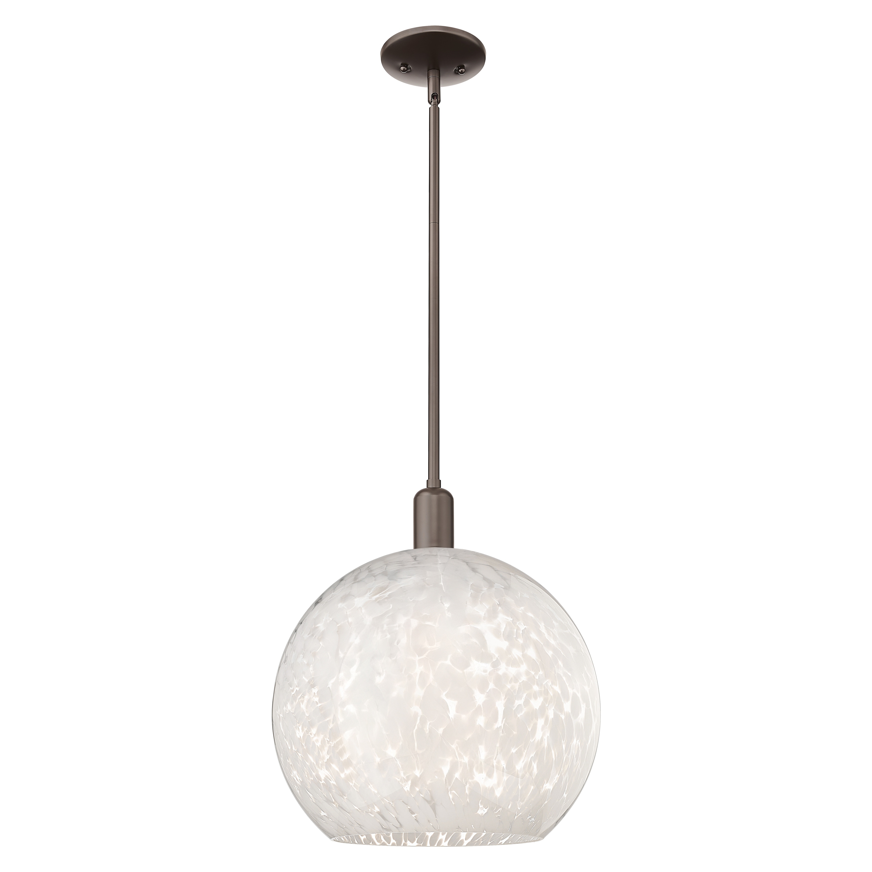 Innovations Lighting Endless Possibilities Arcadia - White Mouchette - 1 Light 14" Stem Hung Mini Pendant