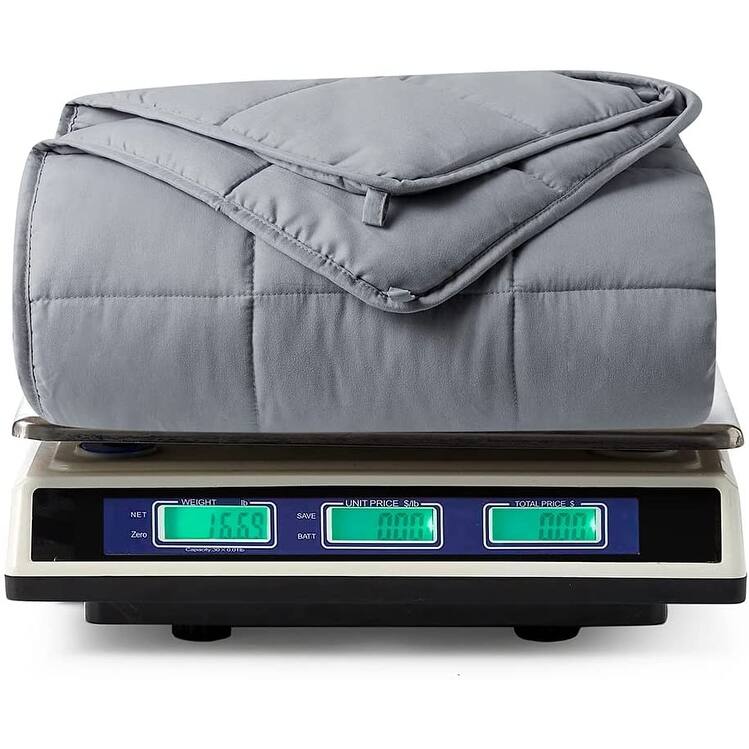 Chommie Weighted Coma Inducer® Comforter - Cuz I'm Cozy - Stone Taupe