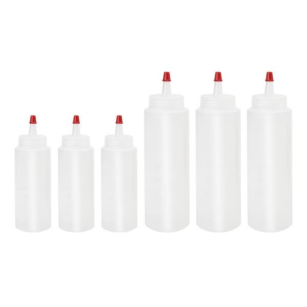 4PC Clear Squeeze Bottles 12 oz Condiment Ketchup Mustard Oil Squirt Mayo  Food, 1 - Food 4 Less
