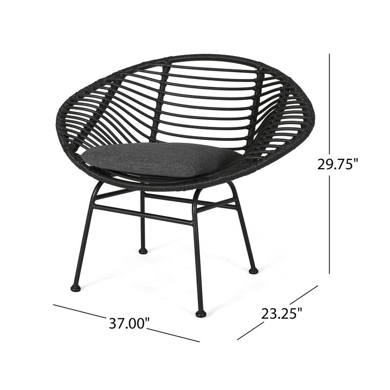 2 Piece Classic Outdoor Patio Lounge Chair Set, High Comfort for Multiple Scenarios